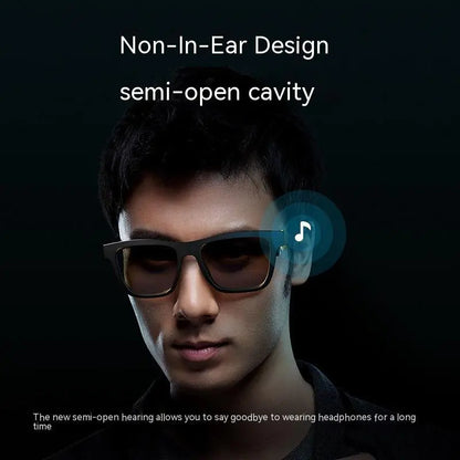 Gafas Inteligentes Tecnología Negra Audífonos Bluetooth Sunglasses