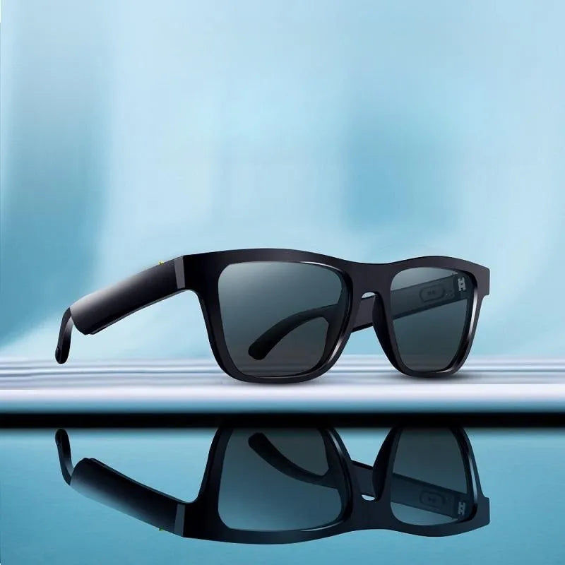 Gafas Inteligentes Tecnología Negra Audífonos Bluetooth Sunglasses